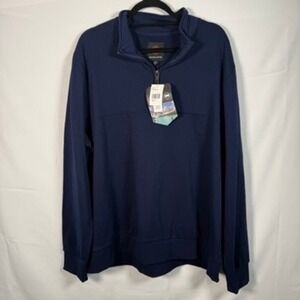 NWT Mountain and Isles Quarter Zip‎ Pullover XL Harbor Navy Blue Durable